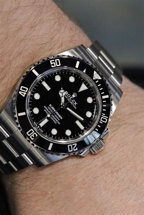 rolex submariner on wrist shot|Rolex Submariner 124060 values falling.